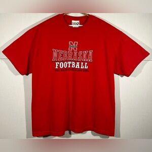 Vintage 2003 Nebraska Cornhuskers MasterCard Alamo Bowl football T-shirt Sz 2XL